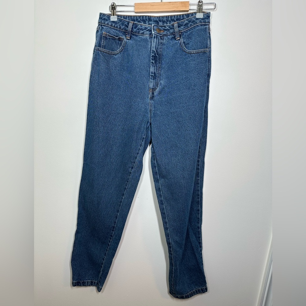 Lucy and Yak Blue Straight Tapered Leg Mom Jeans Size 28‎